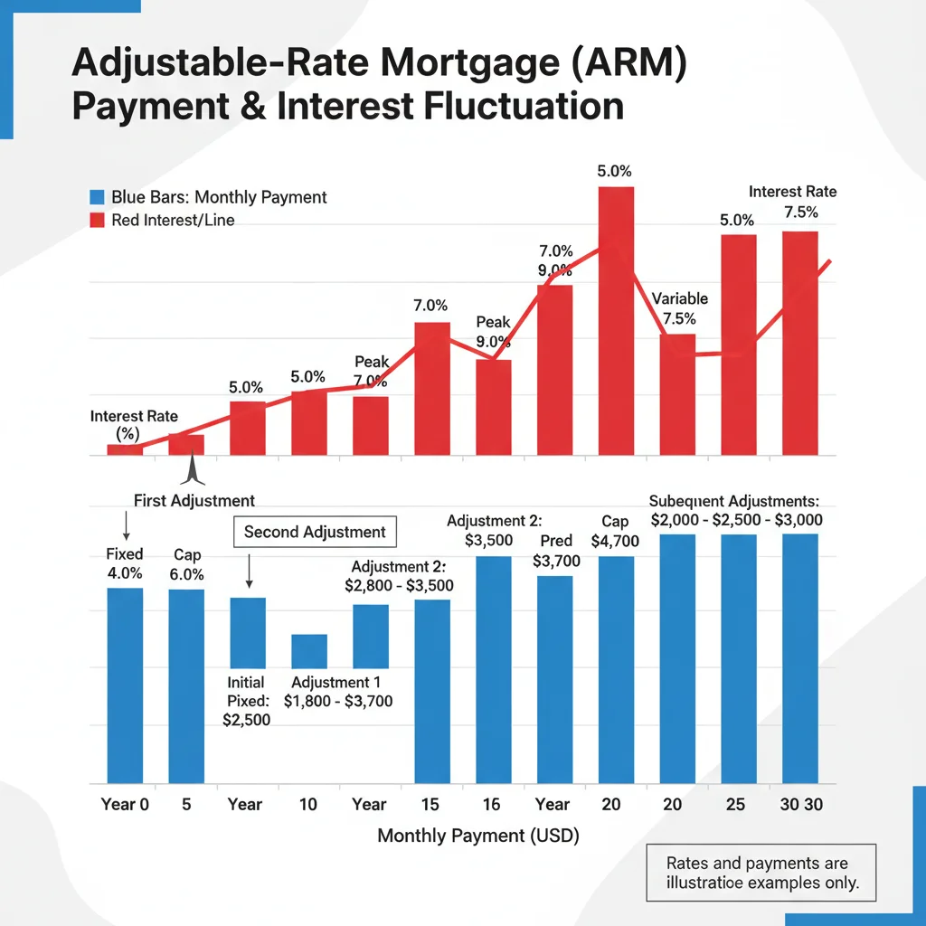 Adjustable Rate Mortgage payment fluctuations over time