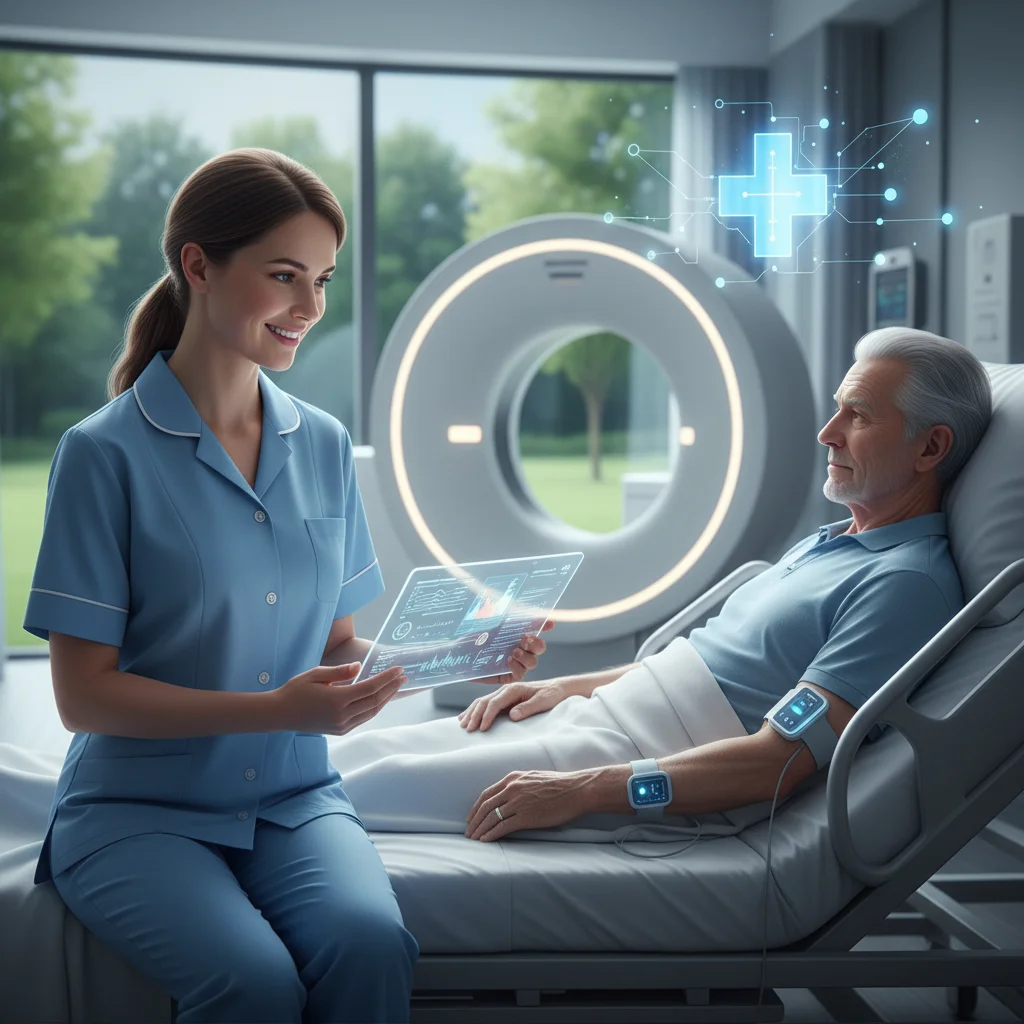 Healthcare professional using technology, representing medical certification impact.