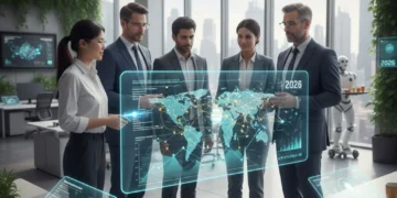 Mid-career professionals collaborating on career growth strategies in 2026