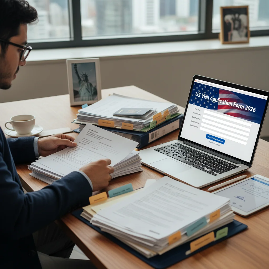 Organizing documents for 2026 US visa application