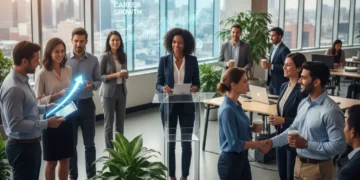 Diverse US professionals building career growth through personal branding