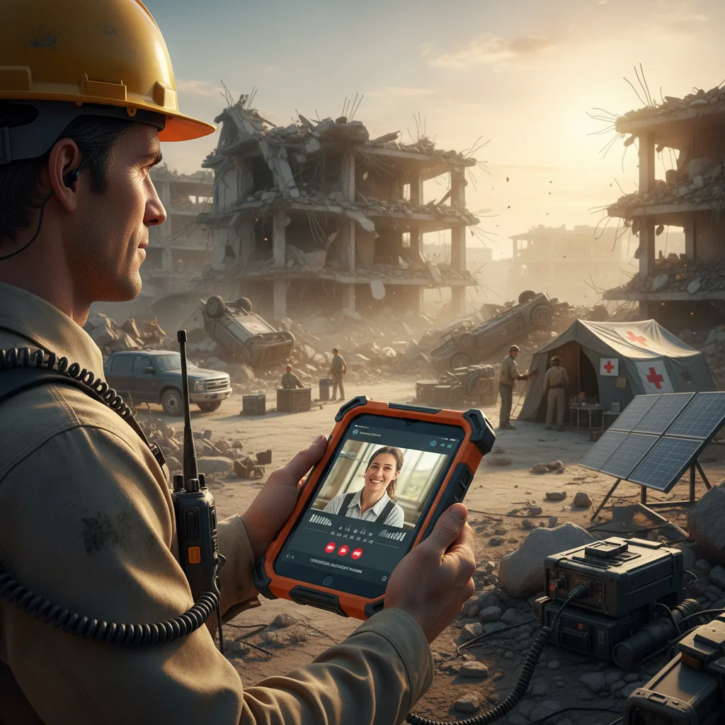 Resilient personal communication device in disaster zone