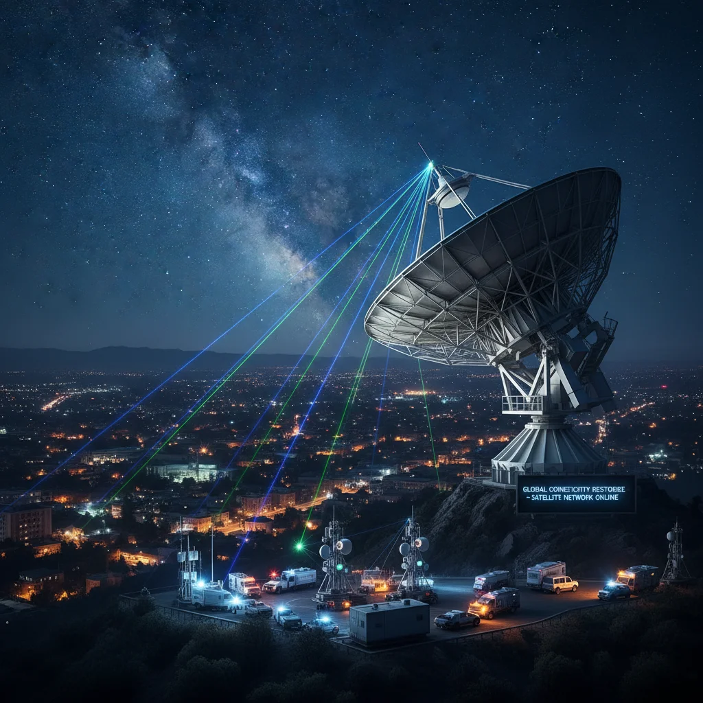 Satellite communication for emergency situations
