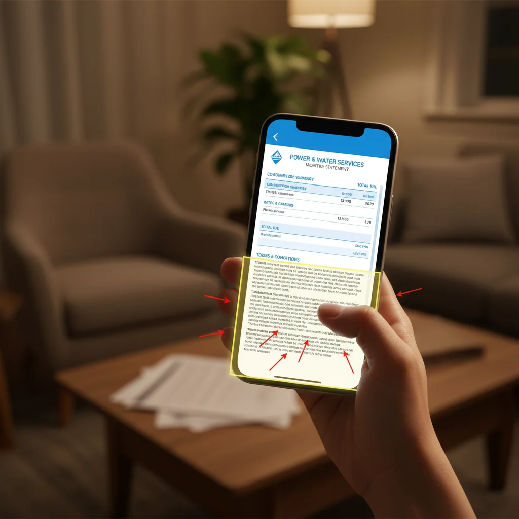 Understanding complex utility bills and service agreements