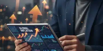 Person analyzing financial charts to inflation-proof finances