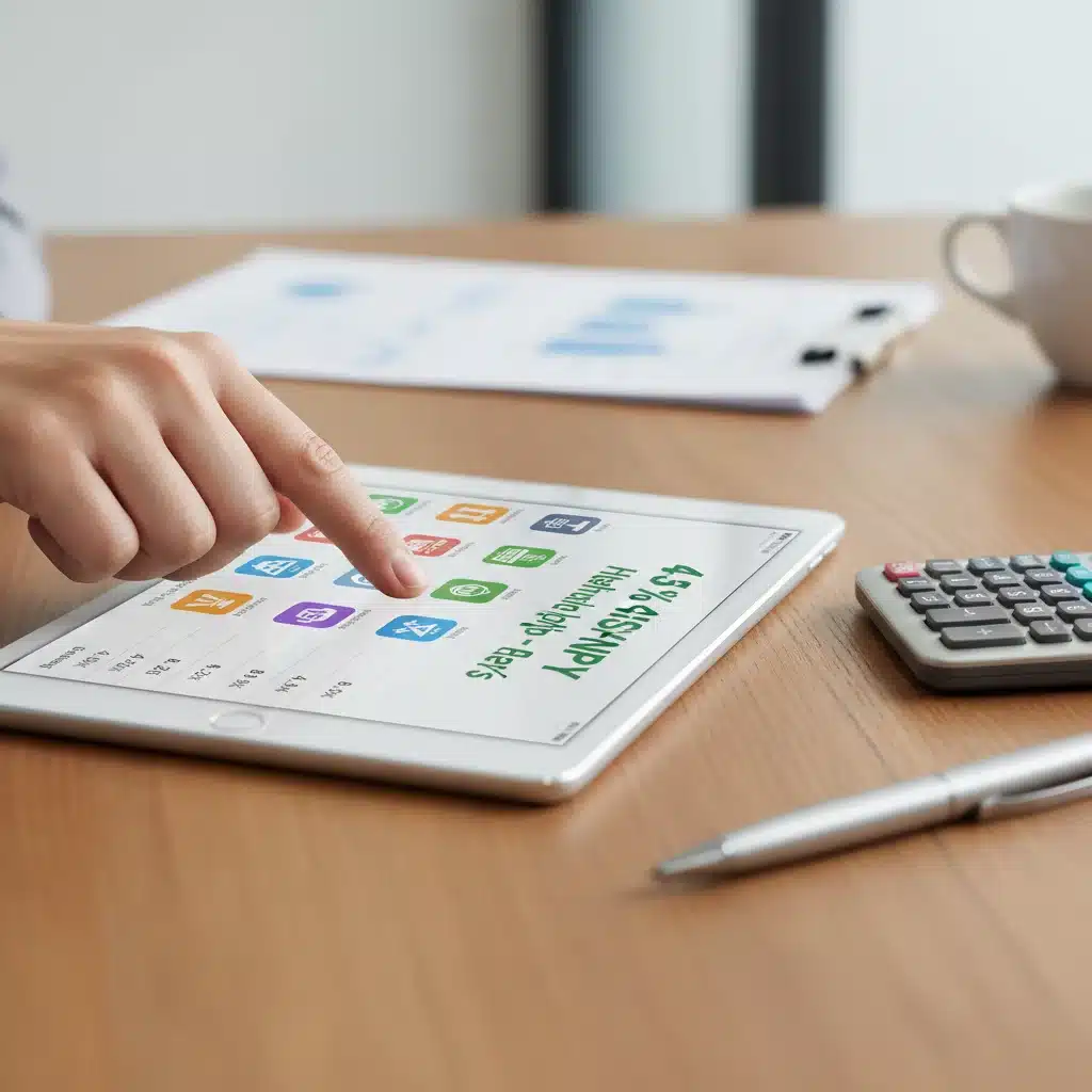 Person comparing high-yield savings rates on a tablet