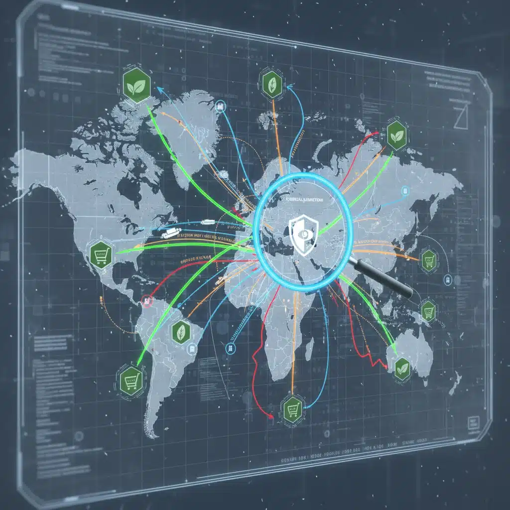 Complex food logistics network with security focus