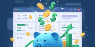 High-Yield Savings Accounts: Find 4.5% APY in 2026 Digital illustration of high-yield savings growth with coins and charts